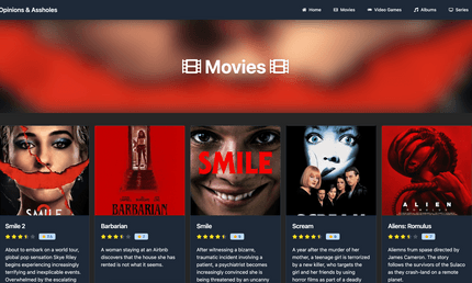 media rating site screenshot