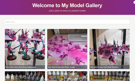 model blog screenshot